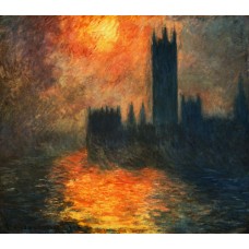 Пазл Парламент,эффект заката,1904г. размеры до 60×90см, 1536эл.