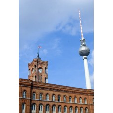 Пазл Берлинская ратуша и ТВ башня. размеры до 60×90см, 1536эл.