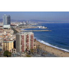 Пазл Вид на Барселону с моря. размеры до 60×90см, 1536эл.
