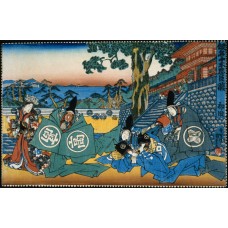 Пазл Utagawa Kunisada размеры до 60×90см, 1536эл.