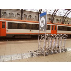Пазл Перевозка багажа на вокзале.Барселона. размеры до 60×90см, 1536эл.