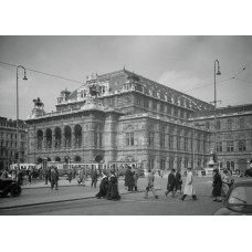 Пазл Здание Государственной Венской оперы,1940-е.. размеры до 60×90см, 1536эл.