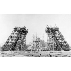 Пазл Эйфелева башня вначальной стадии строительства,1887г. размеры до 60×90см, 1536эл.