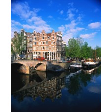Пазл Затишье на канале.Амстердам. размеры до 60×90см, 1536эл.