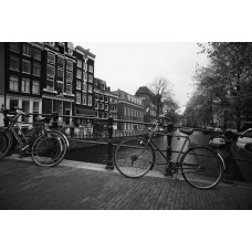 Велосипедная парковка на мосту,Амстердам