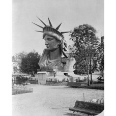 Пазл Голова статуи Свободы на выставке в Париже,1883 размеры до 60×90см, 1536эл.