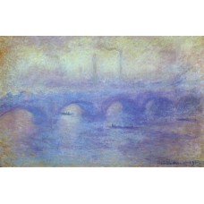 Пазл Мост Ватерлоо,эффект тумана,1903г, размеры до 60×90см, 1536эл.