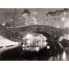 Пазл Центральный парк-водоём зимой,1957г. размеры до 60×90см, 1536эл.