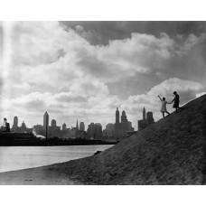 Пазл На фоне Нью-Йорка. размеры до 60×90см, 1536эл.