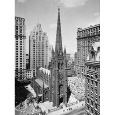 Пазл Церковь Троицы на Уолл Стритт-1930г. размеры до 60×90см, 1536эл.
