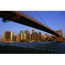 Пазл Бруклинский мост на фоне Нью-Йорка. размеры до 60×90см, 1536эл.