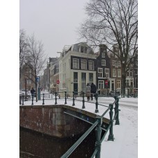 Амстердам в снегу.