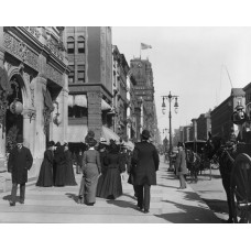 Пазл Уличная сцена на Пятой авеню.1899г. размеры до 60×90см, 1536эл.