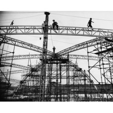 Пазл Сборка купола для проведения фестиваля,1951г. размеры до 60×90см, 1536эл.