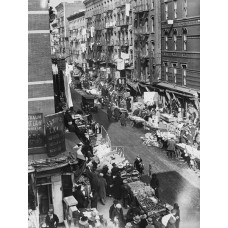 Пазл Уличная сцена в нижнем Ист-Сайде,1910г. размеры до 60×90см, 1536эл.