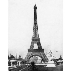 Пазл Вид на Эйфелеву башню с территории выставки  размеры до 60×90см, 1536эл.