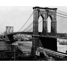 Пазл Бруклинский мост в Нью-Йорке,1903 размеры до 60×90см, 1536эл.