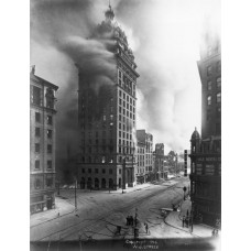 Пазл Пожар на Уолл стритт,1902г. размеры до 60×90см, 1536эл.
